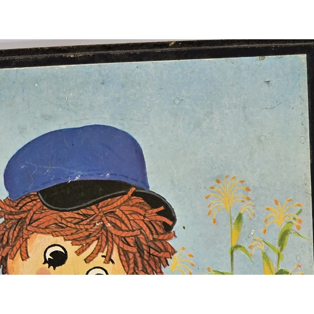 2 Lot Of VINTAGE Raggedy Ann & Andy Wooden Pictures Wall‎ Hanging 1970s